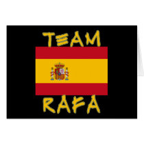 Team Rafa with Spanish Flag cards