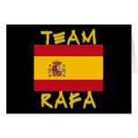 Team Rafa with Spanish Flag cards