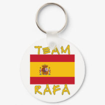 Team Rafa with Spanish Flag keychains
