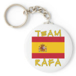 Team Rafa with Spanish Flag keychains