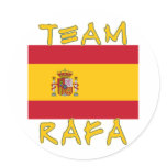 Team Rafa with Spanish Flag stickers