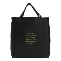 TEAM RALLY FOR ALI! Kicking cancer to the curb ... embroidered bags by juliabooth61 TEAM RALLY FOR ALI! Kicking cancer to the curb ... embroidered bags