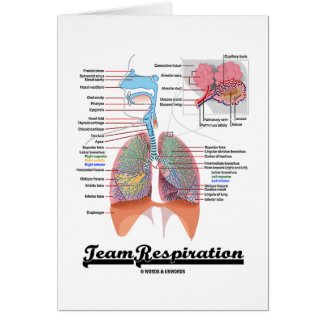 Team Respiration (Respiratory System) Greeting Card