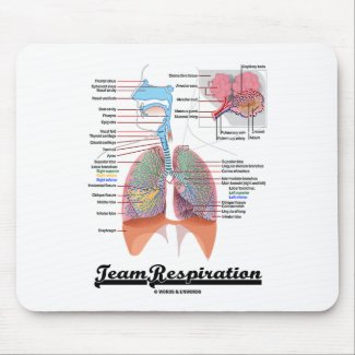 Team Respiration (Respiratory System) Mousepads