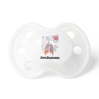 Team Respiration (Respiratory System) Baby Pacifier