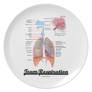 Team Respiration (Respiratory System) Dinner Plates