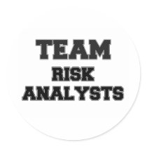 Team Risk Analysts Round Sticker