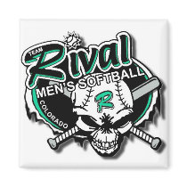 Team Rival Softball Magnet by TeamRivalSoftball Team Rival Softball Magnet