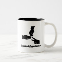 Team Rock Paper Scissors (Hand Game) Coffee Mugs