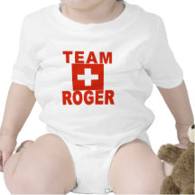 Team Roger with Swiss Flag Tshirt