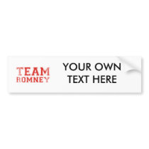 TEAM ROMNEY BUMPER STICKER