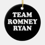 TEAM ROMNEY RYAN WHITE.png Christmas Ornaments