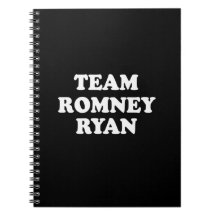 TEAM ROMNEY RYAN WHITE.png Spiral Note Books