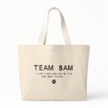 team sam tote bags