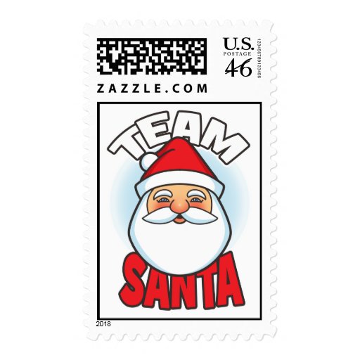 Team Santa Postage Stamp