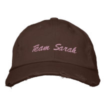 Team Sarah - Embroidered Cap embroidered hats