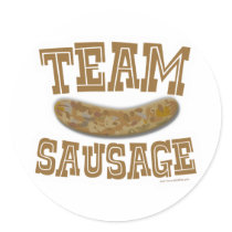 Team Sausage Round Sticker