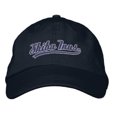 Team Shiba Inu Embroidered Hats by MenagerieMayhem