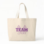 Team Silks/ violet Canvas Bags