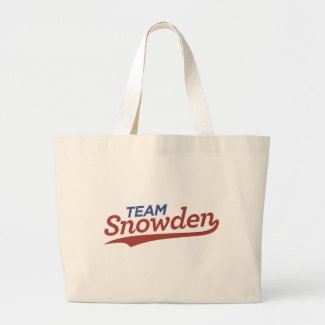 Team Snowden Script Tote Bag