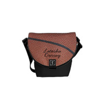 Team Spirit_Basketball texture_Autograph Style 2 Courier Bag