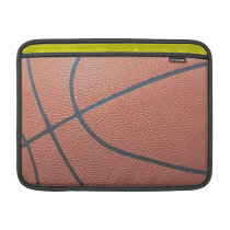 Team Spirit_Basketball texture_Hoops Lover Macbook Air Sleeves