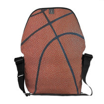 Team Spirit_Basketball texture_Hoops Lover Courier Bags