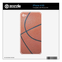 Team Spirit_Basketball texture look_Hoops Lovers Decals For The iPhone 4S