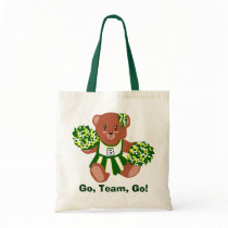 Team Spirit Teddy Tote bags by Customizables Team Spirit Teddy Tote bags