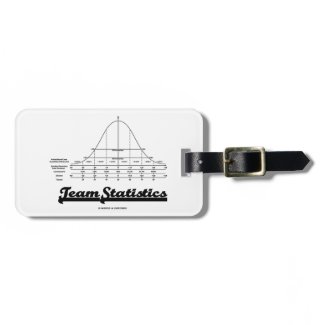 Team Statistics (Normal Distribution Curve Stats) Bag Tag