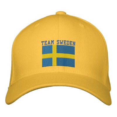 TEAM Sweden 2010 Dated Customizable Embroidered Hat | Zazzle