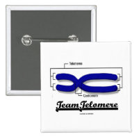 Team Telomere (Biology Humor) 2 Inch Square Button