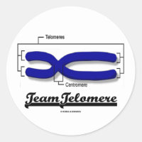 Team Telomere (Biology Humor) Classic Round Sticker