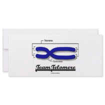 Team Telomere (Biology Humor) rack cards by wordsunwords Team Telomere (Biology Humor) rack cards