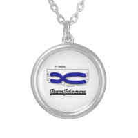 Team Telomere (Biology Humor) Round Pendant Necklace