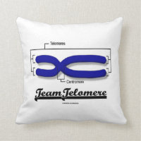 Team Telomere (Biology Humor) Throw Pillows