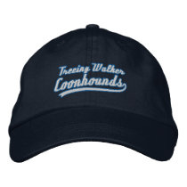 Team Treeing Walker Coonhound embroidered hats by MenagerieMayhem Team Treeing Walker Coonhound embroidered hats