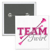 Team Twirl Baton Pins