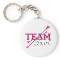 Team Twirl/ Pink Key Chain