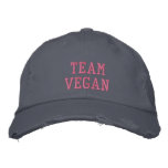 TEAM VEGAN embroidered hats