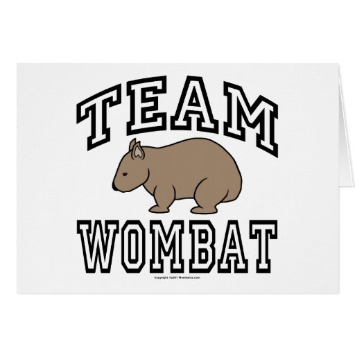 Team Wombat Card