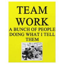 TEAM work joke flyers