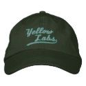 Team Yellow Lab embroidered hats by MenagerieMayhem Team Yellow Lab embroidered hats