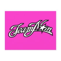 TeamMom Black Logo postcards