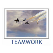 Teamwork Blue Angels Poster