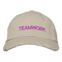 'TEAMWORK' CAP - Customized embroidered hats