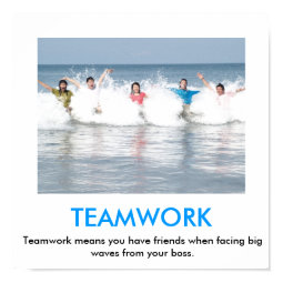 TEAMWORK demotivational poster print