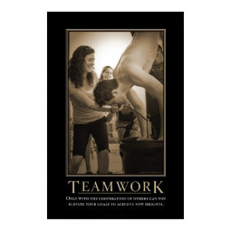 Teamwork Demotivational Print print