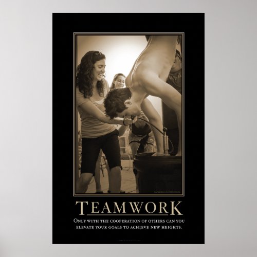 Teamwork Demotivational Print print