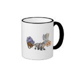 teamwork donkeys mules cartoon coffee mug
